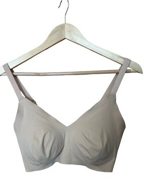 Aerie Beige Soft Padded No Underwire Bra Sz L